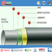 API 3PE Coating Spiral Welded Carbon Steel Pipe for Water & Oil Transportation